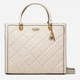 Сумка-шоппер жіноча GUESS ABEY ELITE TOTE HWQB8558230-STO Молочна (800070292870) - зображення 1