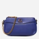 Сумка жіноча крос-боді GUESS NELL DOUBLE POUCH CROSSBODY HWVB8678700-VIO Синя (800070292923) - зображення 5