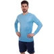 Форма футбольна з довгим рукавом Zelart 1908-1 S (42-44) зріст 160-165 см Light Blue-Deep Blue - зображення 2