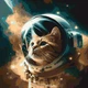 Картина по номерам Котик космонавт 40*40 см Оригами - изображение 1