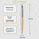 Шариковая ручка Parker Jotter 17 XL Matt Gold CT BP 13 432 - изображение 2