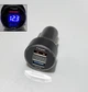 Заряджання USB в прикурювач авто для телефону з вольтметром QC3.0 Quick Charge швидка зарядка 66W + 3.1А 12В-24В Чорна (31596) - зображення 1