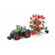 Трактор металевий Bburago - Трактор Fendt 1050 Vario c роторними валковими граблями, зелений - зображення 1
