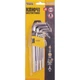 Ключи шестигранные набор MASTERTOOL GM 9 шт CrV удлиненные (1,5-10мм L74-172мм) (75-0956) - изображение 2
