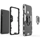Ударостійкий чохол Transformer Ring for Magnet для Huawei P40 Lite E / Y7p (2020) Чорний / Soul Black - изображение 3