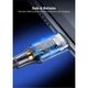 Дата кабель USB 2.0 AM to USB-C 3.0m 3.0A 18W US288 Space Gray Ugreen (60408) - изображение 6