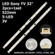 LED підсвітка Sony TV 32" SAMSUNG_2015SONY_TPZ32_FCOM_A05_REV1.0 2015SONY TPZ32 FCOM A05 REV1.0 2pcs=1set - изображение 1