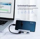 USB-хаб Orico MH4PU-P USB 3.0 4 порти концентратор USB hub розгалужувач сріблястий - зображення 5