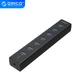 USB хаб Orico H7013-U3 USB 3.0 7 портів з блоком живлення hub концентратор - зображення 9