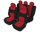 Авто чехлы из автоткани для TOYOTA AVENSIS 1998-2003 Kegel-Blazusiak SPORT LINE+ красный - изображение 1