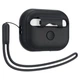 Чохол для навушників Spigen Silicone Fit Strap для AirPods Pro 1 | 2 Black (ACS05479) - зображення 4