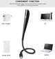Гибкая светодиодная сенсорная USB LED лампа black Bodasan (YK-25B) - изображение 4