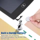 Дитячий графічний планшет для малювання A-Toys Writing Tablet LCD 8.5", на батарейці, зі стилусом Чорний - зображення 3