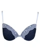Комплект белья (бюстгальтер push-up и трусики слипы) Jadea 4361 85B/L Сапфировый (blu) - изображение 4