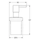 Дозатор рідкого мила GROHE ESSENTIALS 40394001 - зображення 2
