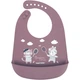 Слюнявчик Canpol babies Bonjour Paris силиконовый с карманом красный (74/027_red) - изображение 1