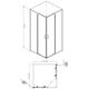 Душова кабіна DiMARCO JOLLY 88x88 DM04А002CH - зображення 2
