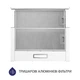Витяжка телескопічна MINOLA HTL 514 WH LED (450 м3/год, 2 швидк., кнопкове кер.) 256740 - изображение 3