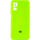 Чохол Silicone Cover My Color Full Camera (A) для Xiaomi Poco M3 Pro Салатовий / Neon Green - зображення 1