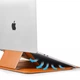 Противоударный Чехол с подставкой WIWU SKIN PRO Portable Stand Sleeve для MacBook 14.2" Коричневый - изображение 3