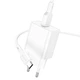 Мережевий зарядний пристрій з кабелем BOROFONE BA72A Spring single port QC3.0 charger set(Type-C) 18W White (6974443388596) - изображение 1