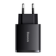 Сітчастий зарядний пристрій Baseus Compact Quick Charger 2U+C 30W EU Black (CCXJ-E01) - зображення 1