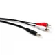 Кабель мультимедийный 3.5mm M to 2xRCA M 5.0m Vinga (VCPDCJ35MRCA25BK) - изображение 2