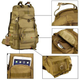 Рюкзак тактический Storm Cargo Камуфляж Multicam; 60л; 50х38х27см. MOLLE. Туристический рюкзак-баул. - изображение 6