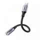 Переходник Lightning to 3.5 mm UGREEN 30756 Model US211 10cm Headphone Jack Adapter Серый - изображение 2