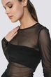 Кофта-сетка ES.design ss2016.1 размер S-M черный - изображение 2