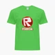 Детская футболка для мальчиков Роблокс (Roblox) (25186-1708-77) 158-164 см Хлопок Темно-зеленый - изображение 4