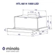 Вытяжка телескопическая Minola HTL 6614 WH 1000 LED - изображение 10