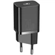 СЗУ Baseus Super Si Quick Charger 1C 20W + кабель Type-C to Lightning Черный - изображение 2