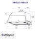 Витяжка повновбудована MINOLA HBI 5222 BLF 700 LED - изображение 10