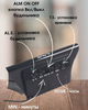 Электронные настольные часы - будильник VST LED-730 с зелёными цифрами Чёрные - изображение 2