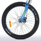 Велосипед "OPTIMAL" PROF1 G24OPTIMAL A24.4 24 д. Алюм.рама 13", SHIMANO 21SP, DB, FW TZ500, чорний-блакитний - зображення 3