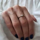 Кольцо серебряное женское колечко вставка куб.цирконий 18.5 размер серебро 925 покрыто родием 1180 1.23г - изображение 2