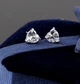 Сережки гвоздики серебряные S 925 сердечко 5 мм, пусеты сердце, подарок подруге, гвоздики во 2 прокол, модные серебряные серьги Lemon_jewerly СГС-11 - изображение 3