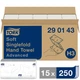 Рушники для рук м'які Tork 290143 Singlefold Advanced складені, 23х22, 6 см, 250 листів, 2 шари - зображення 1