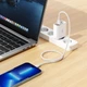 Мережевий зарядний пристрій XO L100 Lightning 4USB (1USB QC3.0 + 3USB 2.4A) 18W Швидка зарядка White - изображение 2