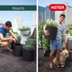 Горшок для цветов (кашпо) Keter Cylinder Planter M (17197835) Антрацит - изображение 4