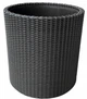 Горшок для цветов (кашпо) Keter Cylinder Planter M (17197835) Антрацит - изображение 8