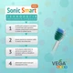 Электрическая звуковая детская зубная щетка Vega Kids (5-12 лет) VK-400В, голубая - изображение 5