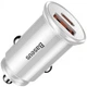 Автомобильное зарядное устройство Baseus Circular Plastic Быстрая зарядка Quick Charge 4.0 + Power Delivery 3.0 30W USB + Type-C 5A Зарядка в авто White (CCALL-YS02) - изображение 1