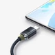 Кабель Baseus Crystal Shine Series Fast Charging Data Cable USB to Type-C 100W 1.2m Black - изображение 3