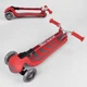 Самокат трехколесный Y-00325 (4) Best Scooter, складной алюминиевый руль, 4 колеса PU со светом, d=12 см - изображение 5