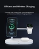 Док станція з бездротовою зарядкою Qi 5in1 Proda PD-W6 |5-15W, Watch/AirPods/Phone, підсвітка| white - зображення 5
