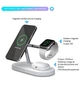 Док станція з бездротовою зарядкою Qi 5in1 Proda PD-W6 |5-15W, Watch/AirPods/Phone, підсвітка| white - зображення 8
