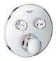 Термостат прихованого монтажу на 2 споживача Grohe Grohtherm SmartControl [29119000] - зображення 3