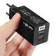 Зарядное устройство GaN 65W PD Type-C / 20W QC3.0 USB-A - Черный - изображение 3